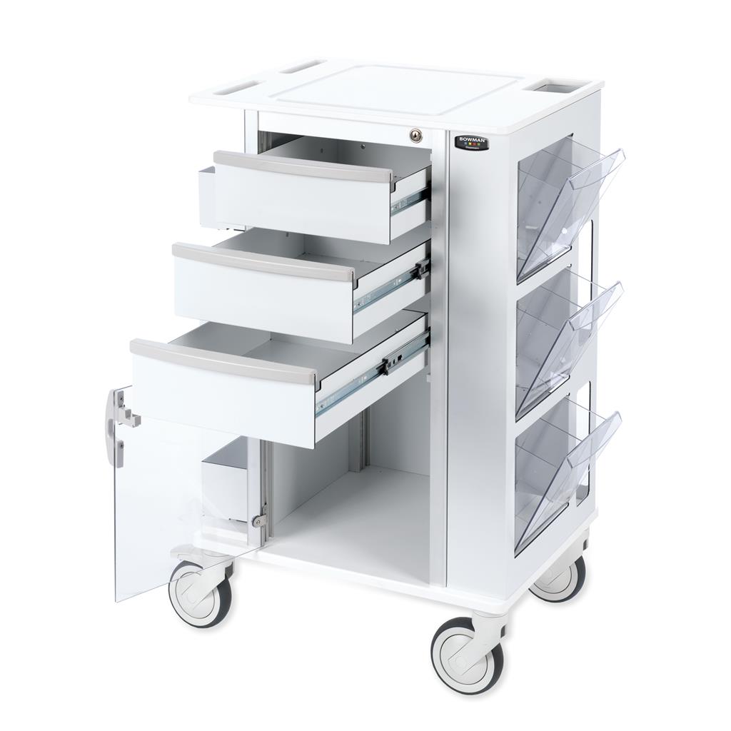 CT200-0000 : Bowman® Rolling Storage Cart with 5-inch casters